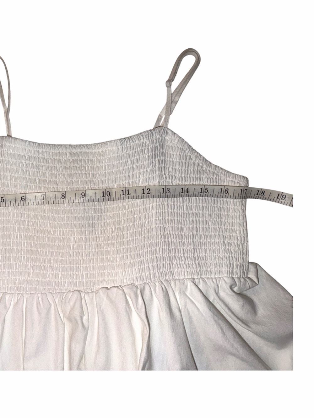 White Smocked Bubble mini dress -a new day - Picture 5 of 5